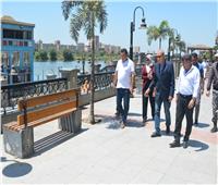 محافظ القليوبية يتفقد مشروعات التطوير بكورنيش النيل ببنها