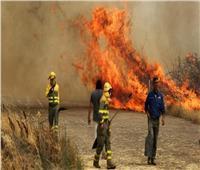 حريق على الحدود بين إسبانيا وفرنسا يمتد بسرعة