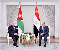 الرئيس السيسي وعاهل الأردن يتفقان على تقديم الدعم الكامل للأشقاء في فلسطين