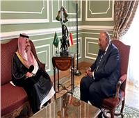 وزير الخارجية سامح شكري يعقد اجتماعًا ثنائيًا مع نظيره السعودي