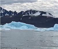 أنهيار جبل جليدي ضخم في النرويج| فيديو 