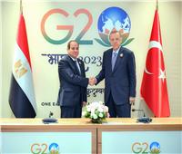 الرئيس السيسي يلتقي نظيره التركي على هامش «قمة العشرين»