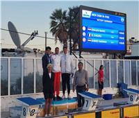 أحمد فتحي يحقق برونزية 200 متر الزعانف بألعاب البحر المتوسط الشاطئية 