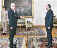 الرئيس يشهد أداء حلف اليمين للمستشار محمد شوقي نائبًا عامًا
