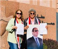 الجالية المصرية بألمانيا تحرر توكيلات تأييد للرئيس السيسي| صور