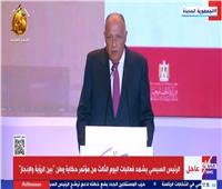 "شكري": مصر انخرطت في جهود تسوية النزاعات العربية والإفريقية والدولية