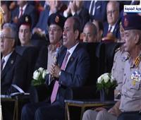 الرئيس السيسي: المصريون خرجوا بعد يونيو 1967 وقالوا لن نقبل بالهزيمة 