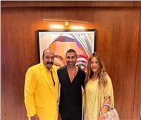 محمد ثروت وأحمد سعد يحضرون العرض الخاص لفيلم «سكر»