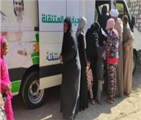 صحة المنيا تنظم قافلة طبية لأهالي قرية بمركز أبوقرقاص