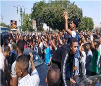 مسيرات طلابية بجامعة المنيا للتضامن مع أهالي فلسطين