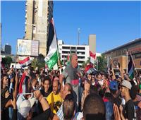 تضامنًا مع غزة ودعمًا للرئيس.. الإسكندرانية يتظاهرون في سيدي جابر | فيديو