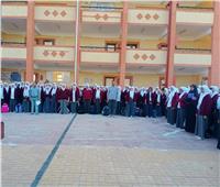 دقيقة حداد على شهداء فلسطين في طابور الصباح بجميع مدارس سيناء