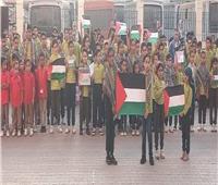 مدارس القليوبية تنكس أعلامها حدادا على شهداء فلسطين والطلاب يقفون دقيقة حداد