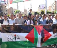 مسيرة لجامعة جنوب الوادي لدعم الشعب الفلسطيني وتأييد قرارات الرئيس | صور  