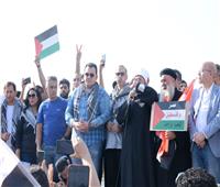 نائب التنسيقية يشارك في مظاهرات المنصة لدعم القضية الفلسطينية