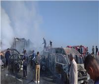 مصرع 6 أشخاص وإصابة 54 آخرين في حادث «الإسكندرية الصحراوي»| صور