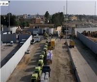 40 شاحنة مساعدات تفرغ حمولتها في الجانب الفلسطيني من معبر رفح