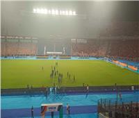لاعبو صن داونز يتقفدون استاد القاهرة قبل انطلاق مباراة الأهلي بالدوري الأفريقي