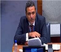 أبرز ما قاله عضو البعثة المصرية في الأمم المتحدة عن ادعاءات وأكاذيب الاحتلال