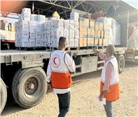 الهلال الأحمر المصري يُسلم نظيره الفلسطيني الدفعة الـ11 من المساعدات الإنسانية العاجلة لغزة 