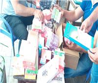 ضبط مواد غذائية مجهولة المصدر وسجائر مهربة في حملات تموينية بالإسكندرية 