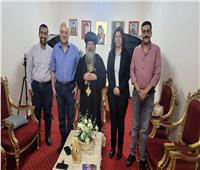 المصريين الأحرار يزور الأنبا مارتيروس ضمن جولة دعم المرشح الرئاسي عبد الفتاح السيسي