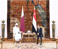 الرئيس السيسي يبحث مع أمير قطر أفضل السبل لحماية المدنيين الأبرياء في غزة