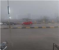 أمطار خفيفة بمدينة بنها بمحافظة القليوبية 