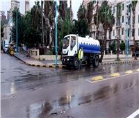 أمطار «المكنسة» تضرب الإسكندرية.. والدفع بـ 187 سيارة صرف صحي| صور