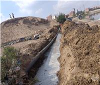  إصلاح خط مياه شرب الدريسة بمنطقة الخشاينة ونفيشة القبلية