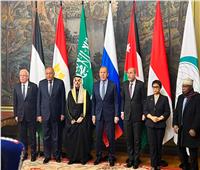 سامح شكري يُشارِك مع أعضاء اللجنة الوزارية العربية الإسلامية بلقاء وزير خارجية روسيا