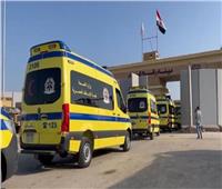 تحرك سيارات الإسعاف المصرية لقطاع غزة