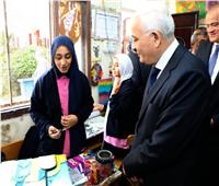 وزير التعليم يتفقد مدرسة فاطمة الزهراء الإعدادية بنات