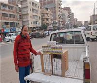 ضبط سجائر معدة للبيع بالسوق السوداء ومواد غذائية منتهية الصلاحية بالإسكندرية
