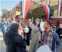 مسيرات وهتافات لحث المواطنين على المشاركة في انتخابات الرئاسة ببني سويف| صور