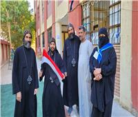 مجمع رهبان دير الأنبا متاؤس الفاخوري بالأقصر يدلون بأصواتهم في الانتخابات الرئاسية