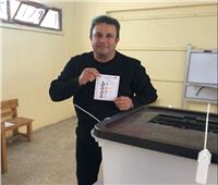 أيمن منصور يدلي بصوته في الانتخابات الرئاسية