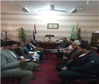 مناقشة أداء منظومة النظافة واستعدادات استقبال الشتاء بمدينة الشهداء
