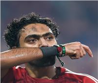شاهد| حسين الشحات يدعم فلسطين في مباراة مودرن فيوتشر بالسوبر المصري