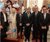 المصريين الأحرار يزور كنائس الإسكندرية للتهنئة بعيد الميلاد المجيد 