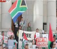 فلسطينيون ينظمون وقفات أمام «العدل الدولية» لدعم موقف جنوب أفريقيا