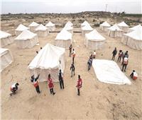 إقامة المرحلة الثانية من المخيم الإغاثي في خان يونس بتوجيه رئاسي