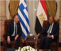 وزير الخارجية يستقبل نظيره اليوناني بقصر التحرير 