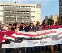 مسيرة شبابية بالقليوبية احتفالا بعيد الشرطة المصرية