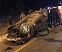 إصابة 5 أشخاص في حادث انقلاب سيارة ملاكي بالمنيا 