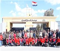 القوات المسلحة تنظم زيارة لوفد التمثيل العسكرى العربي والأجنبي لمعبر رفح