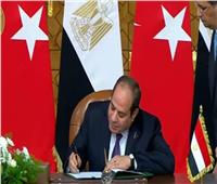 بث مباشر.. توقيع عدد من الاتفاقيات بين مصر وتركيا