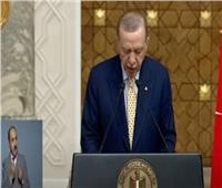 أردوغان: زيادة حجم التبادل التجاري مع مصر إلى ١٥ مليار دولار