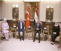 السيسى وأردوغان يبحثان دفع جهود تعزيز التعاون الثنائى والتنسيق فى القضايا العالمية