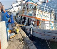 غرق مركب صيد بميناء الاتكة في السويس